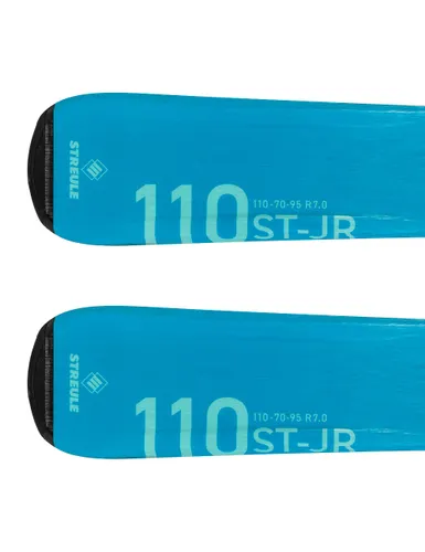 Narty dziecięce STREULE ST-JR + wiązania HEAD JRS 4.5 z GRIP WALK - Długość (cm) - 110