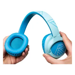 Słuchawki bezprzewodowe PowerLocus Bobo Nauszne Dla Dzieci Bluetooth 5.3 Niebieski