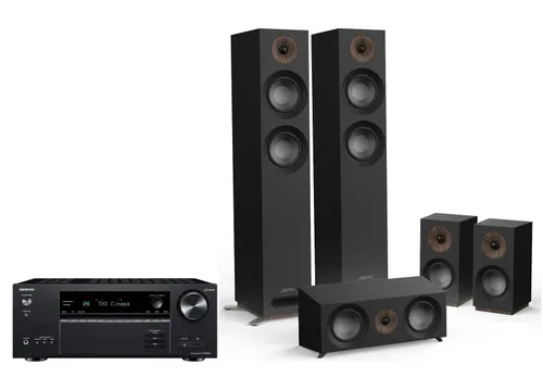 Onkyo TX-NR6100 Cinema Package Black, Jamo S 807 HCS Black