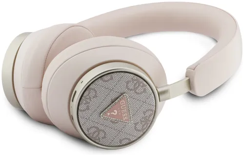 Słuchawki nauszne GUESS 4G Triangle Logo Bluetooth ENC Różowy
