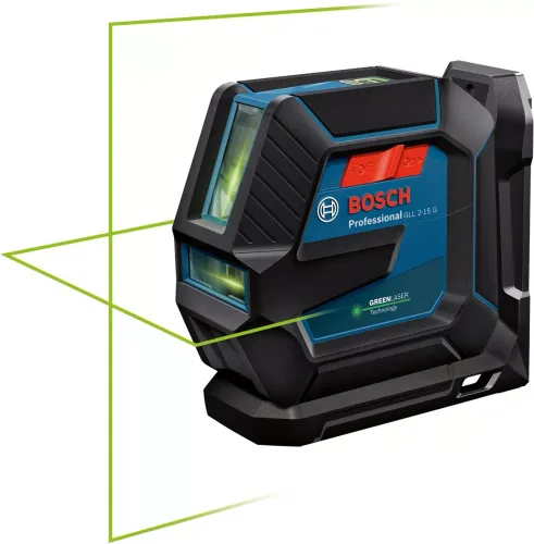 Laser krzyżowy Bosch GLL 2-15 G Professional (+ uchwyt + klamra sufitowa)