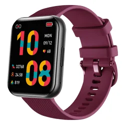Smartwatch BEMI Exo Bordowy