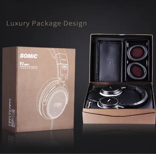 Słuchawki przewodowe Somic V2 Nauszne Czarny