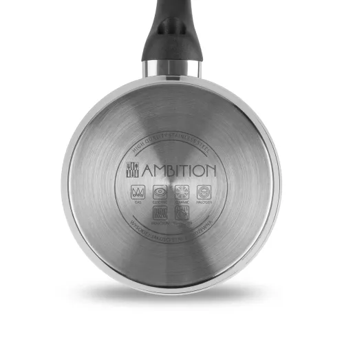 AMBITION Vikos 1,6 l - rondel z powłoką nieprzywierającą ze stali nierdzewnej