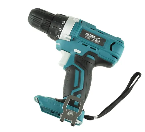 Wiertarko-wkrętarka DEDRA DED7040 + Akumulator DEDRA DED7034 SAS+ALL 4Ah 18V + Ładowarka DEDRA DED7038 SAS+ALL