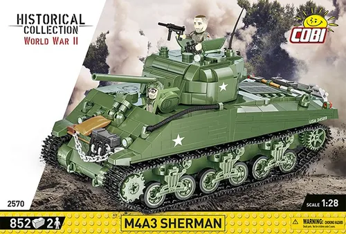 Конструктор COBI Historical Collection WWII M4A3 838 шт.