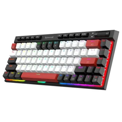 Klawiatura mechaniczna Redragon K635 Magic-wand Mini Red Switch Biało-czarny