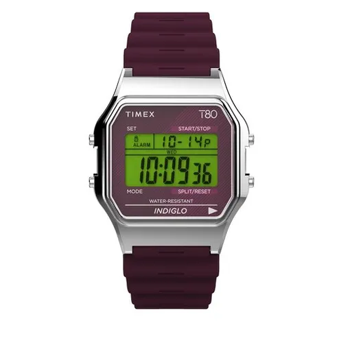 Timex T80 TW2V41300 Saat Bordo / Gümüş