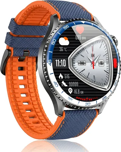Smartwatch LUNA Cornin EKG Niebiesko-pomarańczowy