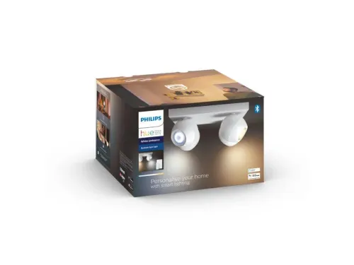 Oświetlenie punktowe Philips Hue White Ambiance Buckram 929003048201 Biały