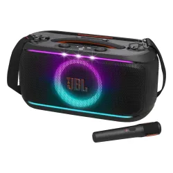 Power Audio JBL PartyBox On-The-GO 2 100W Bluetooth Mikrofon Karaoke Czarny
