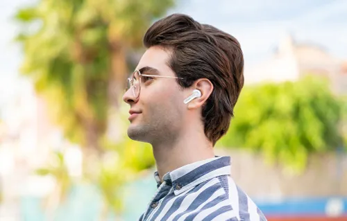 Słuchawki dokanałowe EARFUN Air Pro 4 TWS ANC Perłowy