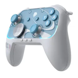 Pad EasySMX S10 do Nintendo Switch 2, PC Bezprzewodowy Biało/Niebieski