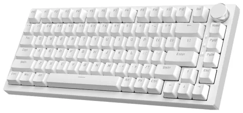 Klawiatura mechaniczna przewodowa Ajazz AK820 Red Switch biała