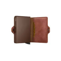 Podwójny portfel RFID Secrid Twinwallet Vintage - cognac / brown