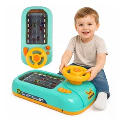 Interaktywna kierownica dla dzieci symulator jazdy z dźwiękami I regulacją prędkości