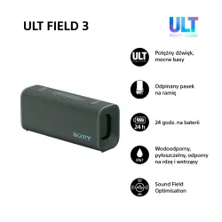 Głośnik Bluetooth Sony ULT Field 3 SRS-ULT30H Szary + Słuchawki bezprzewodowe ULT Wear WH-ULT900NB Czarny
