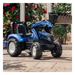 Falk Traktor Na Pedały New Holland T8 Z Łyżką I Przyczepą 3-7 Lat