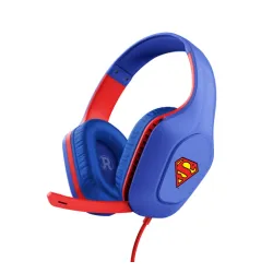 Słuchawki przewodowe z mikrofonem Trust GXT 415SM Nauszne Niebieski Superman