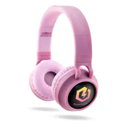 Słuchawki bezprzewodowe PowerLocus Buddy Kids Nauszne Dla Dzieci Bluetooth 5.3 Różowy