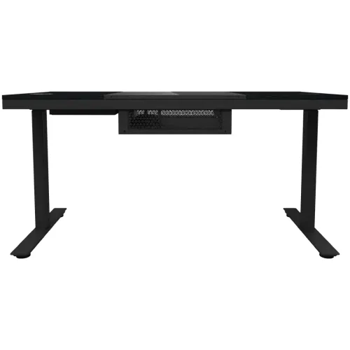 Biurko Lorgar Desk Elite 90 Series DE90G Blat Szklany140cm Regulacja wysokości Czarny