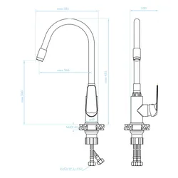 Bateria KUCHINOX Elza BKE 761D Czarny-chrom