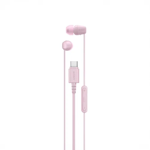 Słuchawki przewodowe Sony IER-EX15C Dokanałowe USB-C Różowy