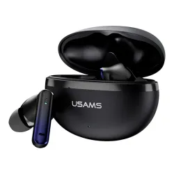 Słuchawki bezprzewodowe USAMS Echo E02 TWS ANC+ENC Dokanałowe Bluetooth 5.3 Czarny