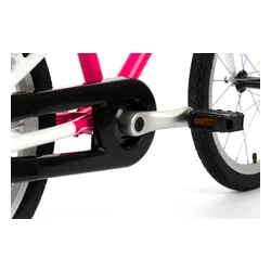 Rower dziecięcy KARBON Superlight Automatic 18 cali dla dziewczynki Różowy