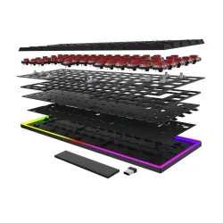 Klawiatura mechaniczna Aqirys AQI-GA-KB-8 Gateron Red Czarny