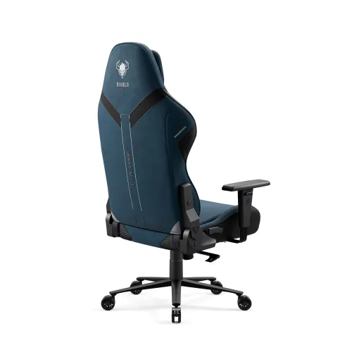 Fotel Diablo Chairs X.One Prime, Normal Size, Meta Ocean Gamingowy Do 140kg Tkanina Niebieski