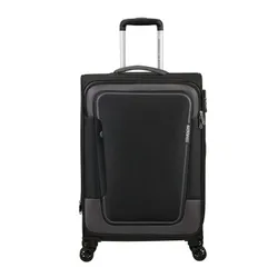 Walizka średnia American Tourister Pulsonic - asphalt black