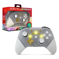Pad Armor3 NuChamp Wireless Game Controller LED do Nintendo Switch Bezprzewodowy Przeźroczysty