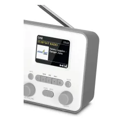 Radioodbiornik TechniSat TechniRadio 6 IR Radio FM DAB+ Internetowe Bluetooth Biało-szary