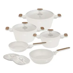 Zestaw patelni i garnków BERLINGER HAUS Sahara Nordic BH-8324 (10 elementów)