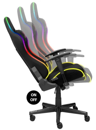 Fotel MAD DOG GCH800 RGB Czarny