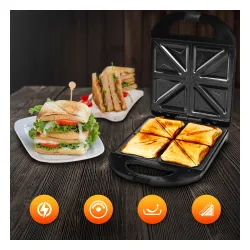 Opiekacz Extralink Smart Life Sandwich-Maker XXL SJ-33 Trójkąty 1400W