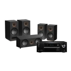 Onkyo TX-SR393 Cinema Package Black, Jamo S 803 HCS Black