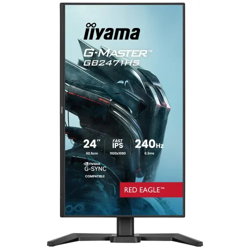 Monitor iiyama G-Master Red Eagle GB2471HS-B1 23,8" Full HD Fast IPS 240Hz 0,3 MPRT Gamingowy