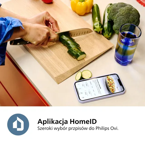Air fryer Philips Ovi Dual Basket NA552/00 2750W 9l Aplikcja mobilna Gotowanie na parze