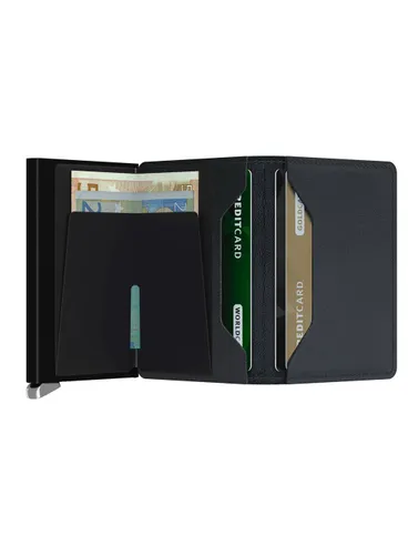 Кошелек Secrid Premium Slimwallet Emboss Lines RFID - черный