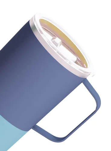 Kubek termiczny ceramiczny Asobu Tower - pastel blue