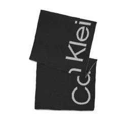 Calvin Klein eșarfă Logo Reverso Tonal eșarfă 40x180 K60K611117 CK Negru BAX