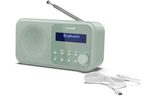Radioodbiornik Sharp DR-P420(GN) Radio FM DAB+ Bluetooth Zielony