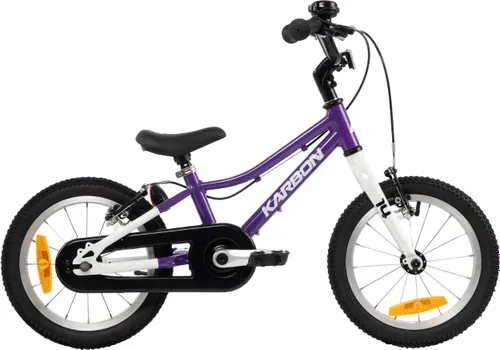Rower dziecięcy KARBON Superlight 14 cali dla chłopca Fioletowy