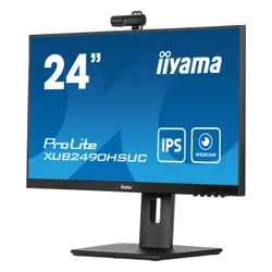 Monitor iiyama ProLite XUB2490HSUC-B5 z kamerą 24" Full HD IPS 60Hz 4ms