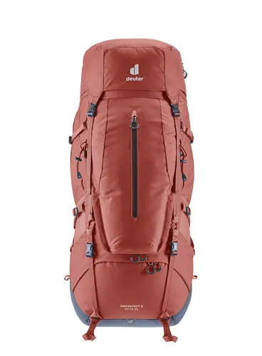 Plecak trekkingowy Deuter Aircontact X 60+15 SL damski - redwood/ink