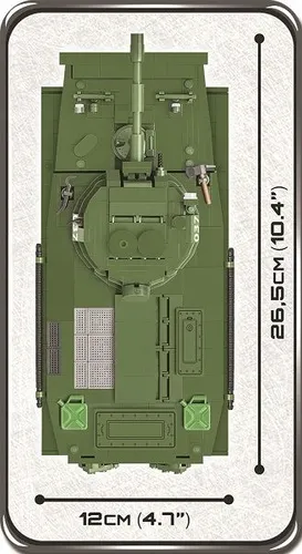 Cobı Tarihi Koleksiyonu'nun yapı Taşları Vietnam Savaşı PT - 76 yüzen Tank (2235)