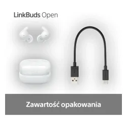 Słuchawki bezprzewodowe Sony LinkBuds Open WF-LS910W Douszne Otwarte Bluetooth 5.3 Biały