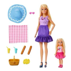 Lalka Barbie Family & Friends Siostry na pikniku JBF43